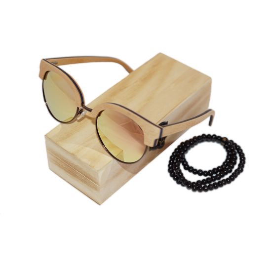 Sluneční Dřevěné Brýle – Beach (Unisex) set
