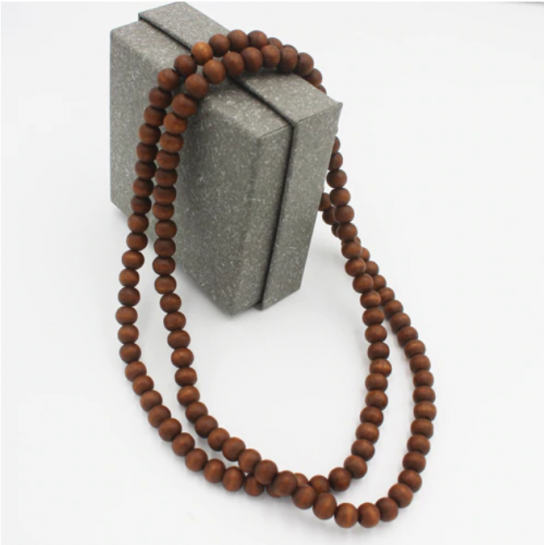 Dřevěný Náhrdelník - Brown